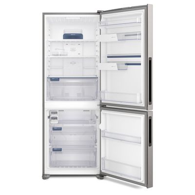 Geladeira Electrolux Frost Free Inverter 490L Efficient com AutoSense Inverse Inox Look (IB7S) 220V