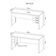 Mesa para Home Office 155cm ME4113 Branco Tecno Mobili