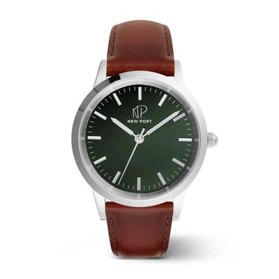 Relógio Feminino Couro Marrom Analógico Casual Elegante 40mm