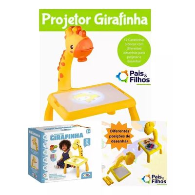 Projetor Infantil Girafinha Desenhos - Pais E Filhos