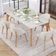 Kit 04 Cadeiras De Jantar E Estar Living Estofada Mia L02 Bouclê Cru - Lyam Decor