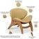 Kit 4 Poltronas Decorativa Orgânica Sala Living Kadosh L02 Couríssimo Fendi - Lyam Decor