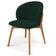 Cadeira de Jantar e Estar Living Estofada Mia L02 Suede Verde Musgo - Lyam Decor