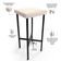 Kit 06 Banquetas Alta Bar Cozinha Sala De Jantar Preto Stella L02 Suede Bege - Lyam Decor