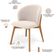Kit 04 Cadeiras de Jantar e Estar Living Estofada Mia L02 Suede Bege - Lyam Decor