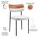 Kit 08 Cadeiras Decorativa Para Sala De Jantar Melina L02 Faixa Couríssimo Camel Facto Branco - Lyam Decor