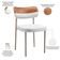 Kit 02 Cadeiras Decorativa Para Sala De Jantar Melina Base Arena L02 Faixa Couríssimo Camel Facto Branco - Lyam Decor