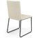 Cadeira Decorativa Estofada Para Sala De Jantar Preto Maya L02 Linho Champagne - Lyam Decor Decor