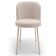 Kit 6 Cadeiras Sala de Jantar Estofada Gavi Arena L02 Suede Bege - Lyam Decor
