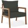 Poltrona Decorativa Para Sala de Estar e Living Alícia B04 Linho Verde Musgo - Lyam Decor