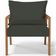 Poltrona Decorativa Para Sala de Estar e Living Alícia B04 Linho Verde Musgo - Lyam Decor