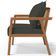 Poltrona Decorativa Para Sala de Estar e Living Alícia B04 Linho Verde Musgo - Lyam Decor