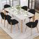 Cadeira de Jantar e Estar Living Estofada Mia L02 Bouclê Preto - Lyam Decor