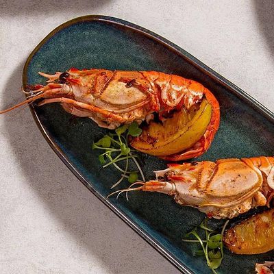 Conjunto de Travessas Oval Rasa Grande Porto Brasil Orgânico Oceano 36x13cm - 4 Peças Azul