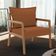Poltrona Decorativa Para Sala de Estar e Living Alícia B04 Bouclê Terracota - Lyam Decor