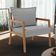 Poltrona Decorativa Para Sala de Estar e Living Alícia B04 Bouclê Cinza - Lyam Decor