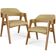 Kit 02 Cadeiras Para Sala de Jantar e Estar Living Estofada Suran L02 Couríssimo Fendi - Lyam
