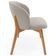 Cadeira de Jantar e Estar Living Estofada Mia L02 Bouclê Creme - Lyam Decor