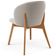 Cadeira de Jantar e Estar Living Estofada Mia L02 Bouclê Creme - Lyam Decor