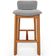 Kit 02 Banquetas Alta Para Cozinha Sala de Jantar Bar Dara L02 Bouclê Cinza - Lyam Decor