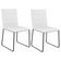 Kit 02 Cadeiras Decorativa Estofada Para Sala De Jantar Preto Maya L02 Facto Branco - Lyam Decor