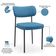 Kit 08 Cadeiras Estofadas Para Sala De Jantar Melina L02 Linho Azul - Lyam Decor