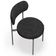 Cadeira Decorativa Estofada Para Sala De Jantar Louvre L02 Linho Chumbo  - Lyam Decor