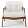 Poltrona Decorativa Fixa Para Sala Living Ikary L02 Canela Prime Bouclê Branco - Lyam Decor