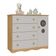 Cômoda Infantil 95cm 1 Porta Com Vidro E 4 Gavetas Sonho Multimóveis MP4474 Madeirado-off White