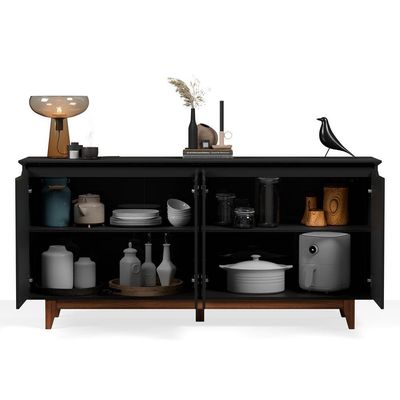 Buffet 4 Portas Flow Preto