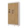 Guarda-roupa Infantil 92cm Com Vidro 3 Portas E 2 Gavetas Bombom Multimóveis MP4462 Branco-madeirado