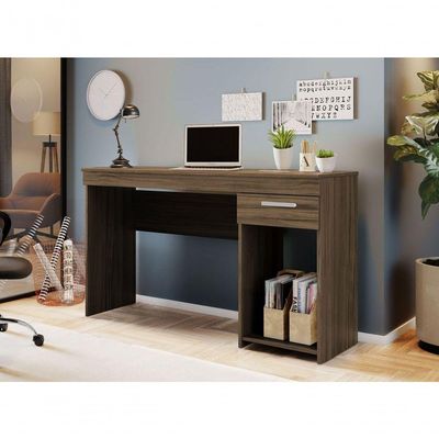 Mesa Para Computador Office Officia Nogal - Moveisaqui