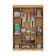 Guarda-roupa Infantil 122cm Com Vidro 4 Portas E 2 Gavetas Sonho Multimóveis MP4473 Madeirado