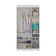 Guarda-roupa Infantil 92cm Com Vidro 3 Portas E 2 Gavetas Sonho Multimóveis MP4472 Branco-madeirado