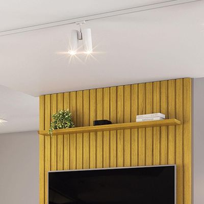 Painel Trento Ripado Para Tvs Até 60 Polegadas Cedro