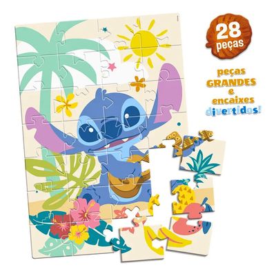 Quebra Cabeça de Chão 28 Peças Disney Stitch 8094 - Toyster