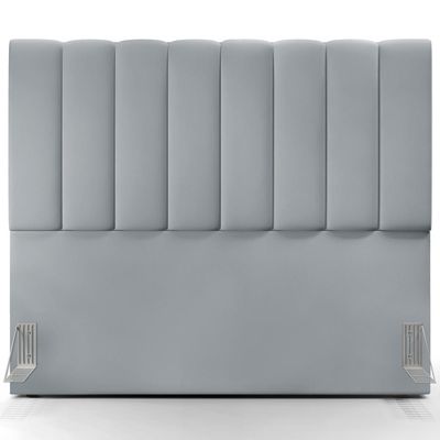 Cabeceira Cama Box Casal 140 cm Dália W01 Suede Cinza - Lyam Decor