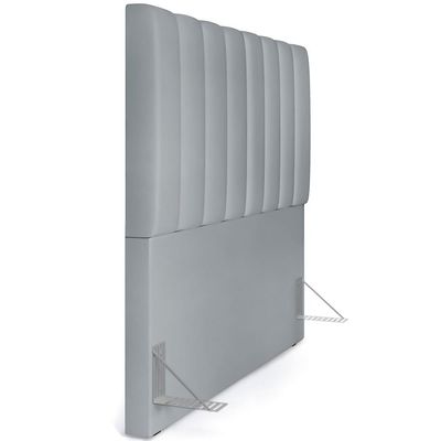 Cabeceira Cama Box Casal 140 cm Dália W01 Suede Cinza - Lyam Decor
