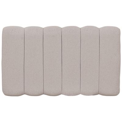 Cabeceira Cama Box Painel Solteiro 100 cm Dubai W01 Linho Bege - Lyam Decor