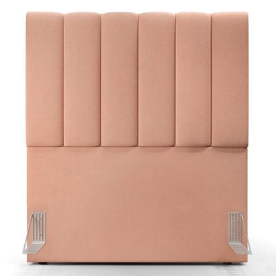Cabeceira Cama Box Solteiro 100 cm Dália W01 Linho Rosê - Lyam Decor