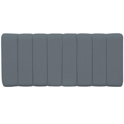 Cabeceira Cama Box Painel Casal 140 cm Dubai W01 Suede Cinza - Lyam Decor