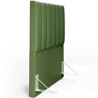 Cabeceira Cama Box Solteiro 100 cm Dália W01 Facto Verde Musgo - Lyam Decor