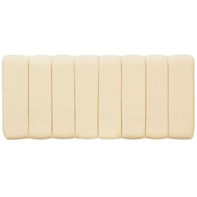 Cabeceira Cama Box Painel Casal 140 cm Dubai W01 Suede Bege - Lyam Decor