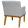 Poltrona Decorativa Para Sala de Estar e Recepção Beatriz W01 Linho Cinza - Lyam Decor