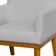 Poltrona Decorativa Para Sala de Estar e Recepção Beatriz W01 Linho Cinza - Lyam Decor