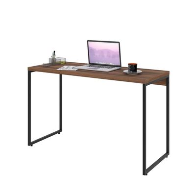 Kit 02 Mesas Para Escritório e Home Office Industrial Aspen 120 cm C01 Nogal - Lyam Decor