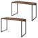 Kit 02 Mesas Para Escritório e Home Office Industrial Aspen 120 cm C01 Nogal - Lyam Decor
