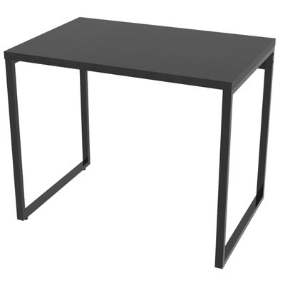 Kit 02 Mesas Para Escritório Home Office Estilo Industrial Form C01 90 cm Preto Onix - Lyam Decor