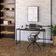 Kit Escritório Estante Areta 3 Prateleiras com Mesa Industrial Aspen 135cm C01 Onix - Lyam Decor