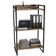 Kit Mesa Para Escritório com Estante Office Estilo Industrial Form C01 135 cm Carvalho - Lyam Decor